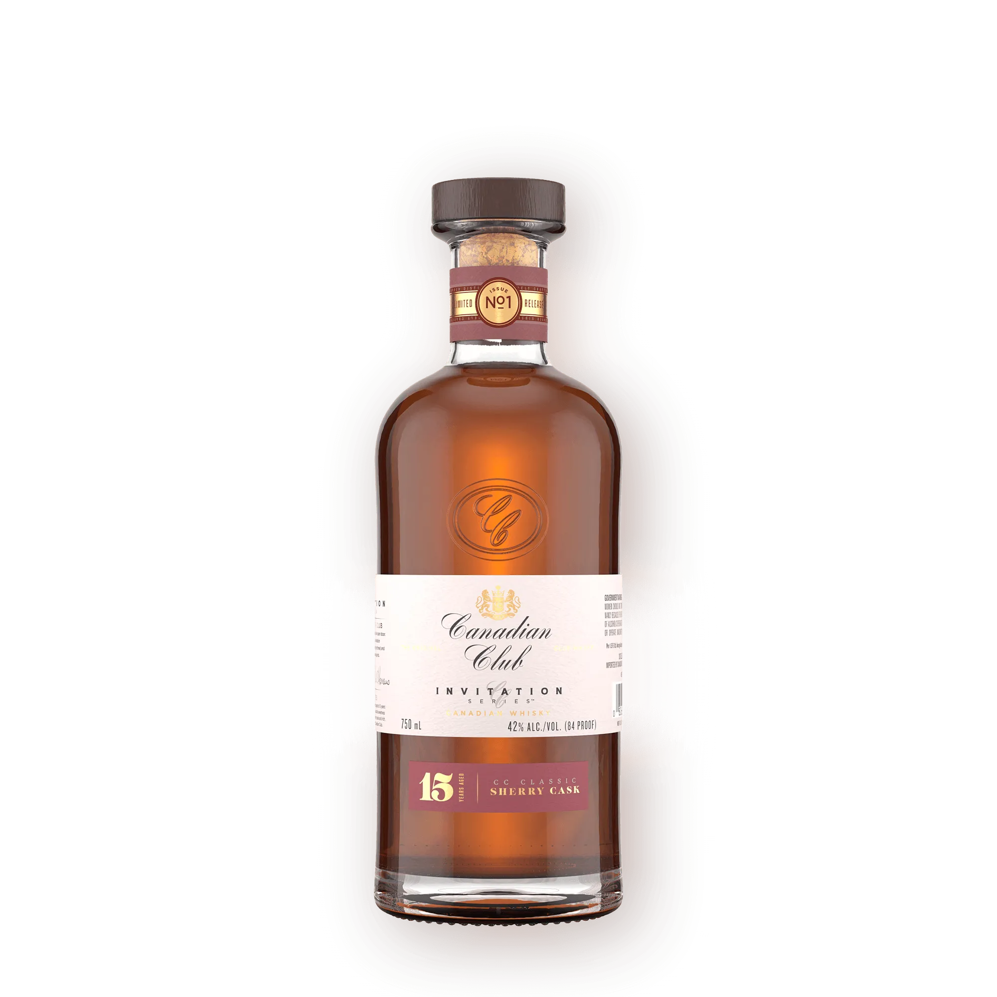 CC Invitation Series Sherry Cask Whisky 15 Year Bottle Canadian club