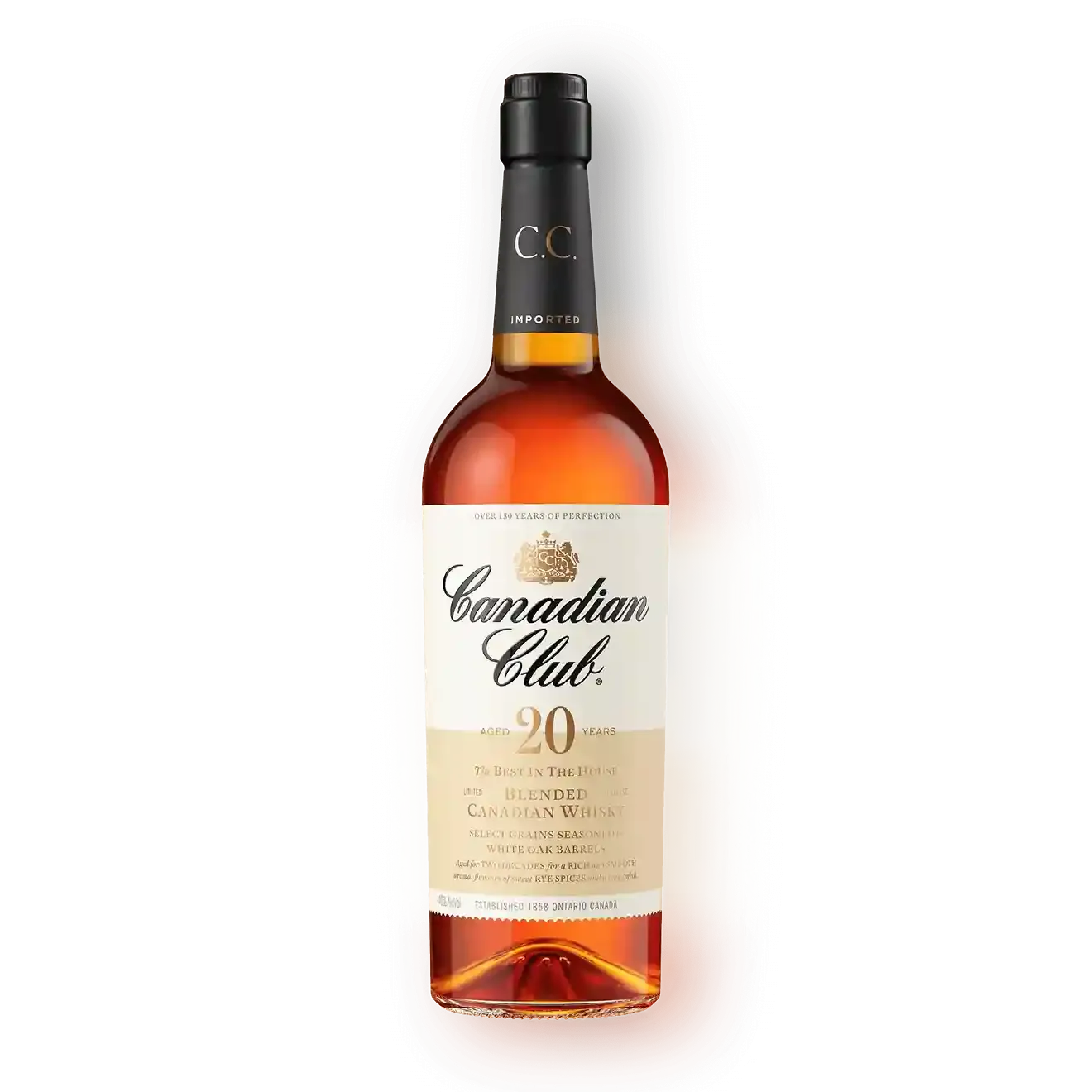 Whisky Bottle 20 year old Canadian Club